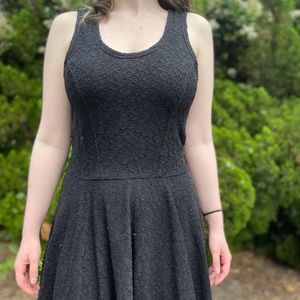 Black skater dress